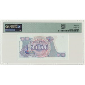 Italy, 1.000 Lire 1962 - PMG 64 - radar serial number