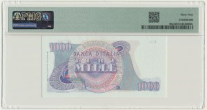 Italy, 1.000 Lire 1962 - PMG 64 - radar serial number