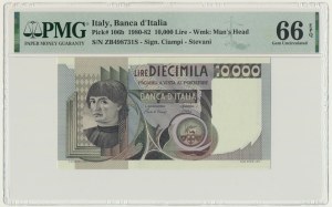 Italy, 10.000 Lire 1980 - PMG 66 EPQ
