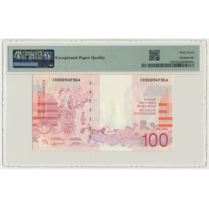 Belgia, 100 franków (1995-2001) - PMG 67 EPQ