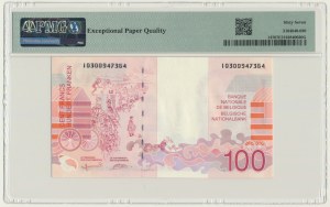 Belgique, 100 francs (1995-2001) - PMG 67 EPQ