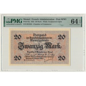 Memel (Kłajpeda), 20 marek 1922 - PMG 64 EPQ