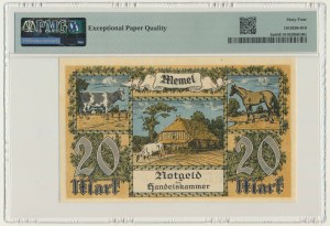 Memel (Klaipeda), 20 Mark 1922 - PMG 64 EPQ
