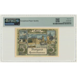Memel (Klaipeda), 5 Mark 1922 - PMG 65 EPQ