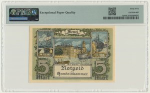 Memel (Klaipeda), 5 Mark 1922 - PMG 65 EPQ