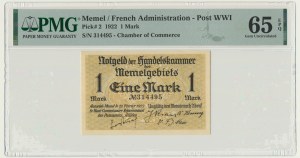 Memel, 1 Mark 1922 - PMG 65 EPQ