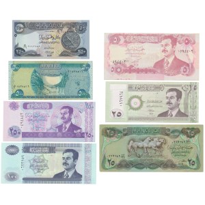 Iraq, set 5-500 Dinara 1982-2013 (7 pcs.)