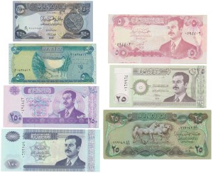 Iraq, set 5-500 Dinara 1982-2013 (7 pcs.)