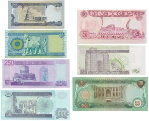 Iraq, set 5-500 Dinara 1982-2013 (7 pcs.)