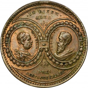 Germany, German Empire, Wilhelm II, Medal Year of the Three Emperors 1888