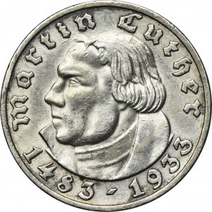 Germany, Weimar Republic, 5 Mark Berlin 1933 A