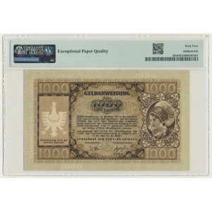 Jugosławia, Słowenia, Okupacja Niemiecka II WŚ - Laibach, 1.000 lirów 1944 - PMG 64 EPQ - RZADKIE