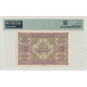 Bułgaria, 5 srebrnych lewów (1917) - PMG 55
