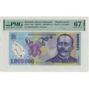 Rumunia, 1 milion lei 2003 - PMG 67 EPQ