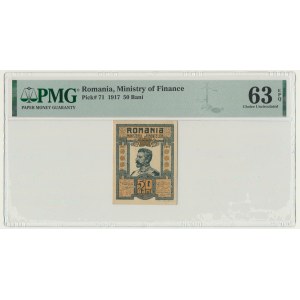 Romania, 50 Bani 1917 - PMG 63 EPQ