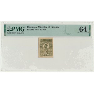 Romania, 10 Bani 1917 - PMG 64