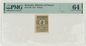 Romania, 10 Bani 1917 - PMG 64
