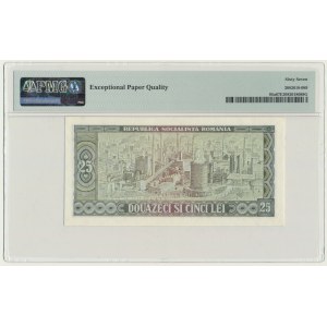 Rumunia, 25 lei 1966 - PMG 67 EPQ