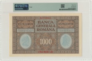 Roumanie, occupation allemande, 1 000 lei (1917) - PMG 64