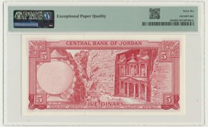 Jordanie, 5 dinars 1959 - PMG 66 EPQ