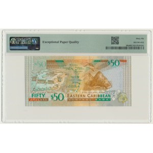 East Caribbean, 50 Dollars (2008) - PMG 66 EPQ