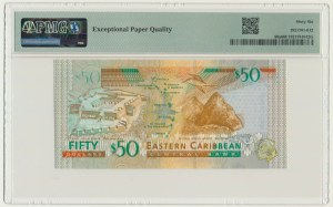 East Caribbean, 50 Dollars (2008) - PMG 66 EPQ