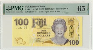 Fiji, 100 Dollars (2007) - PMG 65 EPQ