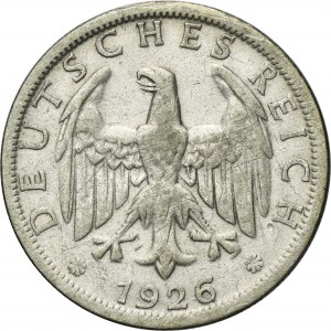 Germany, Weimar Republic, 2 Mark Munich 1926 D