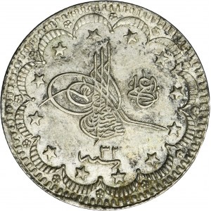 Turkey, Ottoman Empire, 5 Kurus 1907