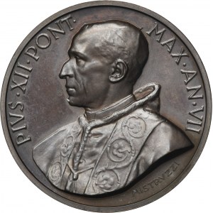 Papal States, Vatican, Pius XII, Medal 1945