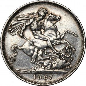 Great Britain, Victoria, 1 Crown London 1887