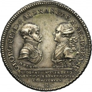 Germany, Margrave of Brandenburg-Ansbach, Karl Alexander, Thaler Schwabach 1769 G
