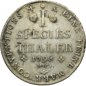 Germany, Duchy of Braunschweig-Wolfenbüttel, Karl Wilhelm Ferdinand, Thaler Braunschweig 1795 MC