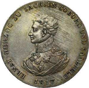Germany, Duchy of Saxe-Coburg-Saalfeld, Ernst I, Thaler Saalfeld 1817