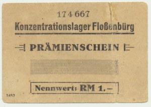 Germany, Flossenburg, 1 Reichsmark (1944) - SCARCE