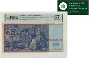 Allemagne, 100 marks 1910 - SPECIMEN - REWERS - PMG 67 EPQ