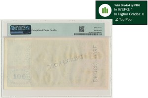 Allemagne, 100 marks 1910 - SPECIMEN - REWERS - PMG 67 EPQ