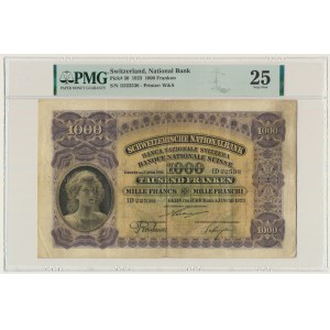 Switzerland, 1.000 Francs 1923 - PMG 25