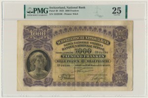Switzerland, 1.000 Francs 1923 - PMG 25