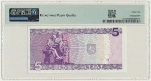 Lithuania, 5 Litai 1993 - PMG 65 EPQ