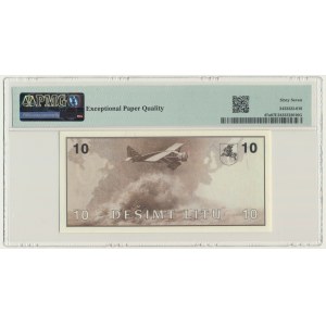 Lithuania, 10 Litu 1991 - AA - PMG 67 EPQ - with error in Girenas