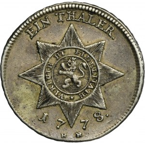 Germany, Landgraviate of Hesse-Kassel, Friedrich II, Thaler Kassel 1778 BR