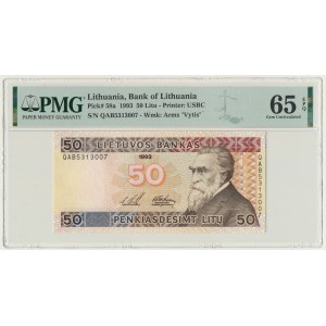 Lithuania, 50 Litu 1993 - PMG 65 EPQ