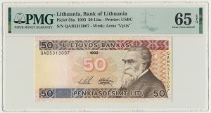 Lithuania, 50 Litu 1993 - PMG 65 EPQ