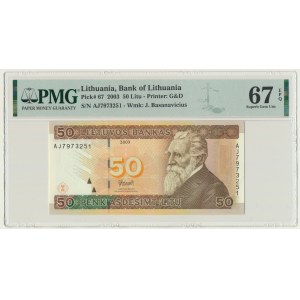 Lithuania, 50 Litu 2003 - PMG 67 EPQ
