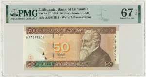 Lithuania, 50 Litu 2003 - PMG 67 EPQ