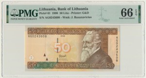 Lithuania, 50 Litu 1998 - PMG 66 EPQ