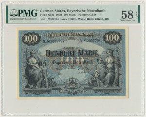 Germany, Munich, 100 Mark 1900 - PMG 58 EPQ