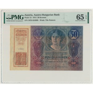 Austria, 50 Kronen 1914 - PMG 65 EPQ