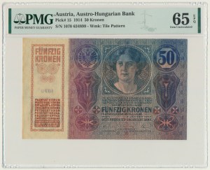 Autriche, 50 couronnes 1914 - PMG 65 EPQ